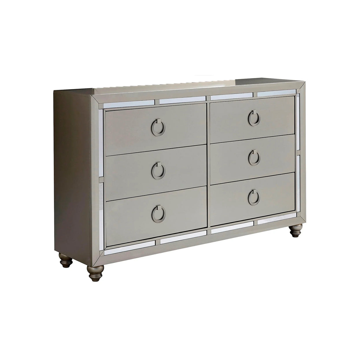 Chloe - Dresser - Gemstone Silver - Furniture Home Direct