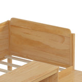 Daybed With Storage Shelves And Lockers, Multi Functional Bed With Study Desk And Matching Stool - Furniture Home Direct