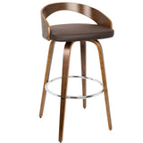 Grotto - Mid Century Elegant Design Modern Barstool With Swivel (Set of 2) - Furniture Home Direct