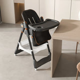 Adjustable Baby High Chair 0-6 Years, Portable Infant Feeding Seat With Safety Belt, Silent Lockable Wheels - Furniture Home Direct