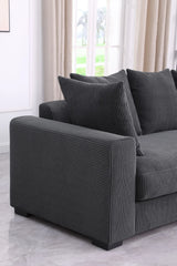 Naomi - 3 Piece Upholstered Sectional - Furniture Home Direct