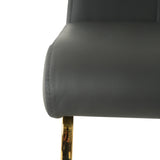 Dining Set Glass Table With Gold Frame Chairs Charcoal - Furniture Home Direct