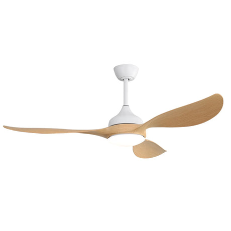 Modern Ceiling Fans Dimmable LED Light Quiet DC Reversible Motor For Indoor & Outdoor - White - Furniture Home Direct