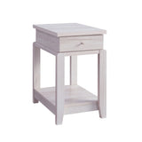 Chair Side End Table With One Drawer And Bottom Shelf - Furniture Home Direct