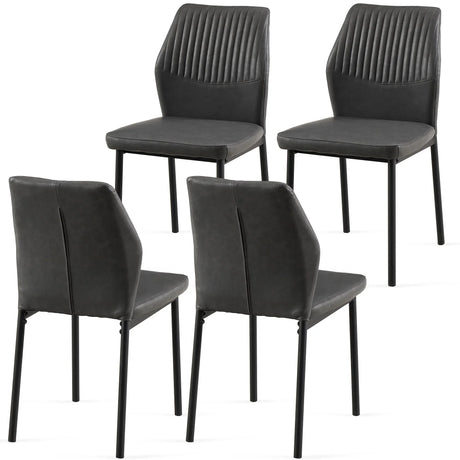 Dining Chairs Living Room Chair Modern Kitchen Armless Side Chair With Metal Legs - Furniture Home Direct
