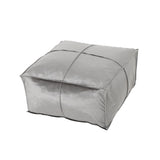 Nati - Square Pouf Ottoman And Floor Cushion - Smoke - Furniture Home Direct