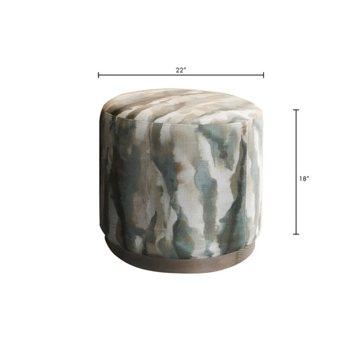 Oval Accent Ottoman - Multi - Furniture Home Direct