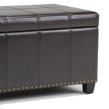 Amelia - Transitional Storage Ottoman Bench - Furniture Home Direct
