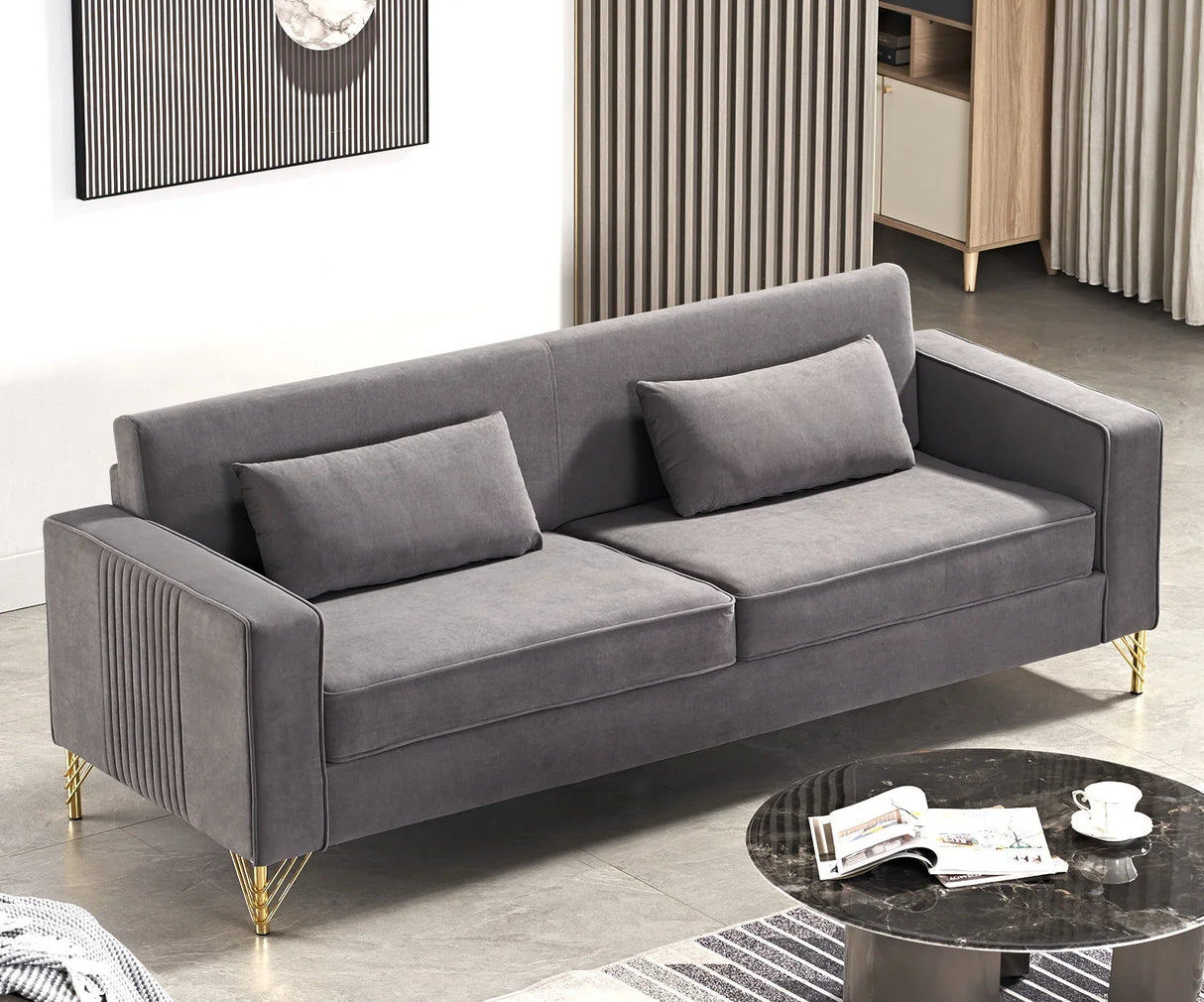 Aesthetic 3 Seater Couch With Classic Modern Appeal And Luxurious Soft Comfort - Furniture Home Direct