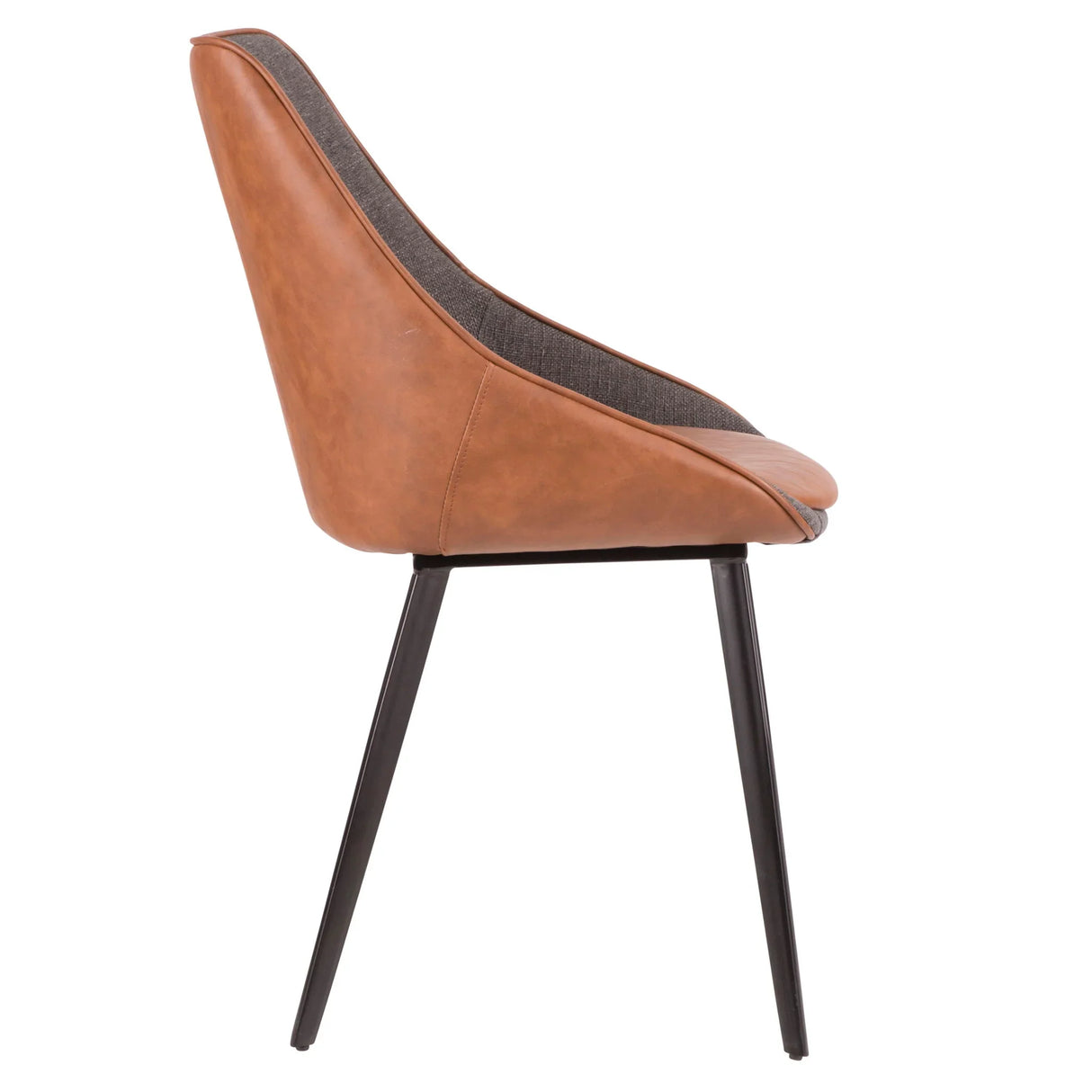 Marche - Contemporary Two Tone Chair (Set of 2) - Brown / Gray - Furniture Home Direct