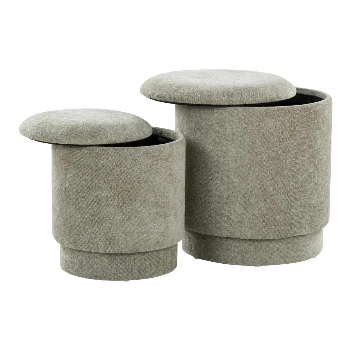 Marla - Upholste Contemporary Ottoman Set - Furniture Home Direct
