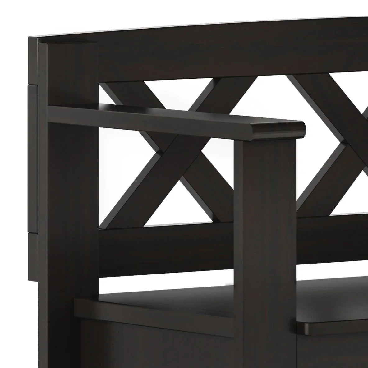 Amherst - Small Transitional Entryway Storage Bench - Furniture Home Direct