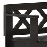 Amherst - Small Transitional Entryway Storage Bench - Furniture Home Direct