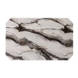 Magaly - Bar Table And Stool 5 Piece Set With Marbled Top Detail - Dark Gray - Furniture Home Direct