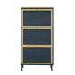 Modern Rattan 3 Door Shoe Rack Cabinet For Entryway - Furniture Home Direct