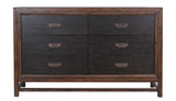 Branson - 6 Drawer Dresser, Two Tone - Brown - Furniture Home Direct