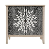 2 Door Carved Storage Cabinet With Adjustable Shelf, Accent Furniture - Furniture Home Direct