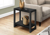 Accent Side Table, Narrow, Small, 2 Tier, Contemporary And Modern - Furniture Home Direct