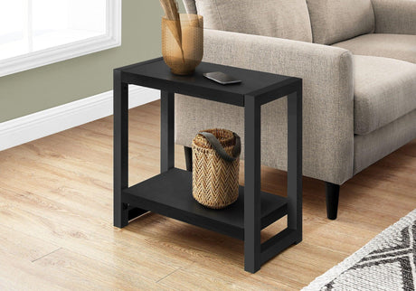 Accent Side Table, Narrow, Small, 2 Tier, Contemporary And Modern - Furniture Home Direct