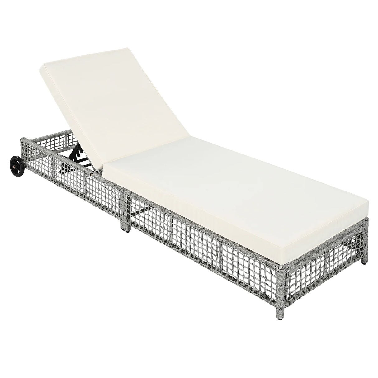 Outdoor Lounge Chair - Beige - Furniture Home Direct