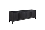 Console With Power Pack - Black - Furniture Home Direct