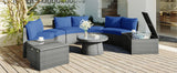 Semi-Circle Outdoor Sectional Set - Furniture Home Direct