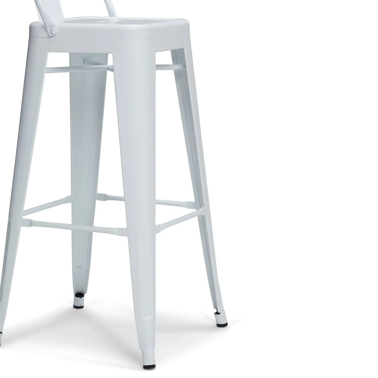 Rayne - Curved Back Metal Stool (Set of 2) - Furniture Home Direct
