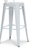 Rayne - Curved Back Metal Stool (Set of 2) - Furniture Home Direct