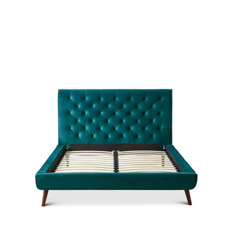 Dillon - Velvet Platform Bed - Furniture Home Direct