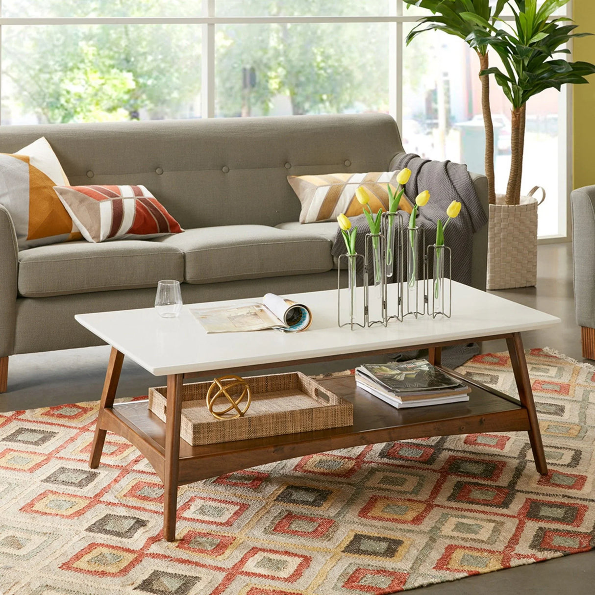 Modern Table With Extra Storage - Furniture Home Direct