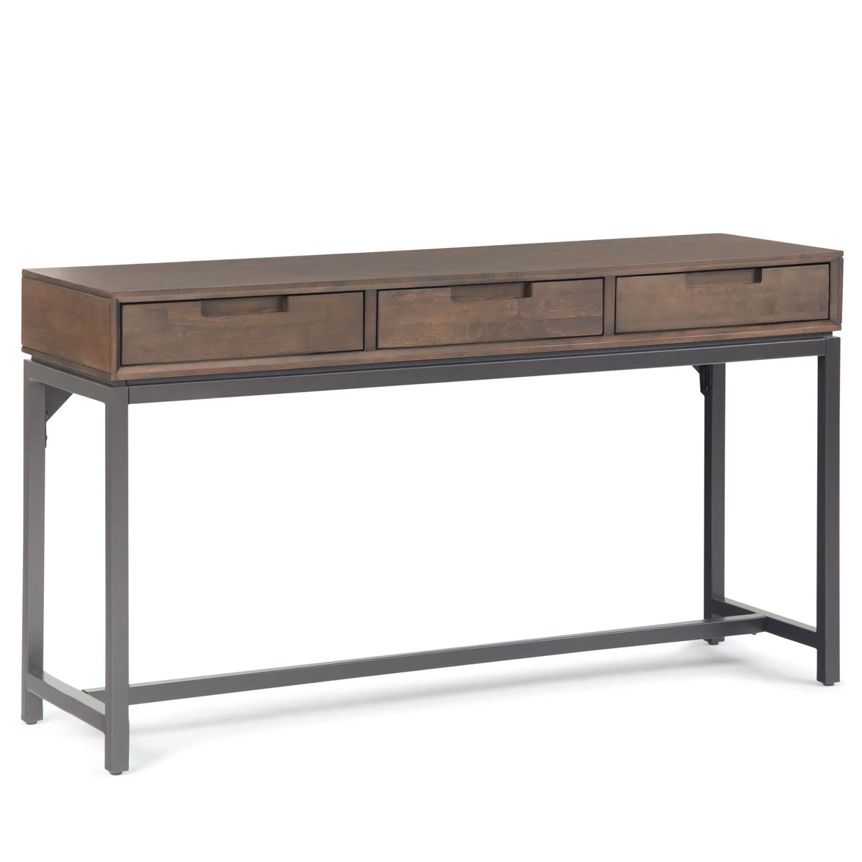 Banting - Mid Century Wide Console Table - Walnut Brown - Furniture Home Direct