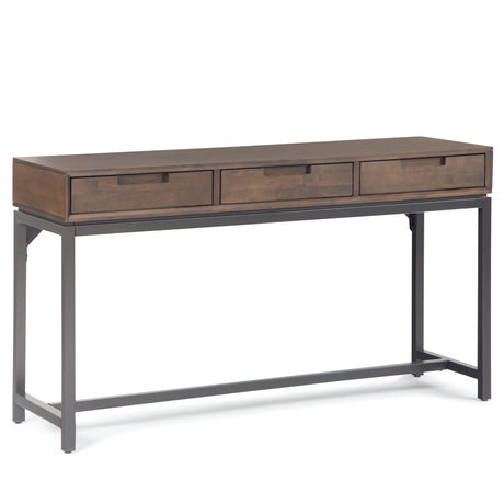 Banting - Mid Century Wide Console Table - Walnut Brown - Furniture Home Direct