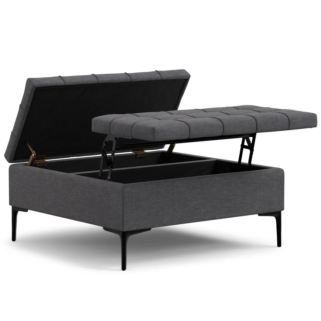 Laura - Lift Top Storage Ottoman - Furniture Home Direct