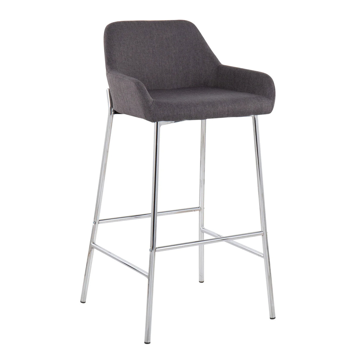 Daniella - Contemporary Fixed Height Bar Stool (Set of 2) - Furniture Home Direct