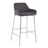 Daniella - Contemporary Fixed Height Bar Stool (Set of 2) - Furniture Home Direct