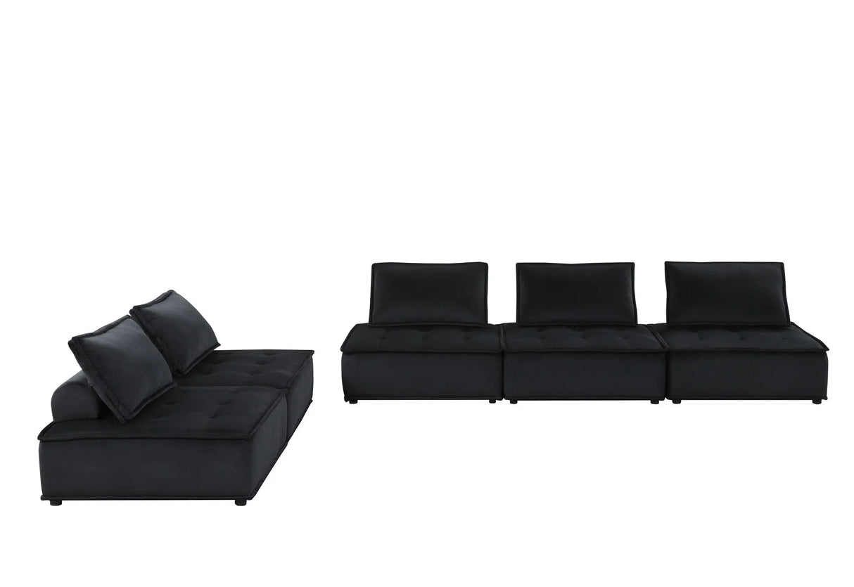 Anna - Stylish Sectional Sofa Ottoman - Furniture Home Direct