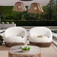 Willow - Upholstered Patio Deep Seating Armchair, Wicker Frame - Furniture Home Direct