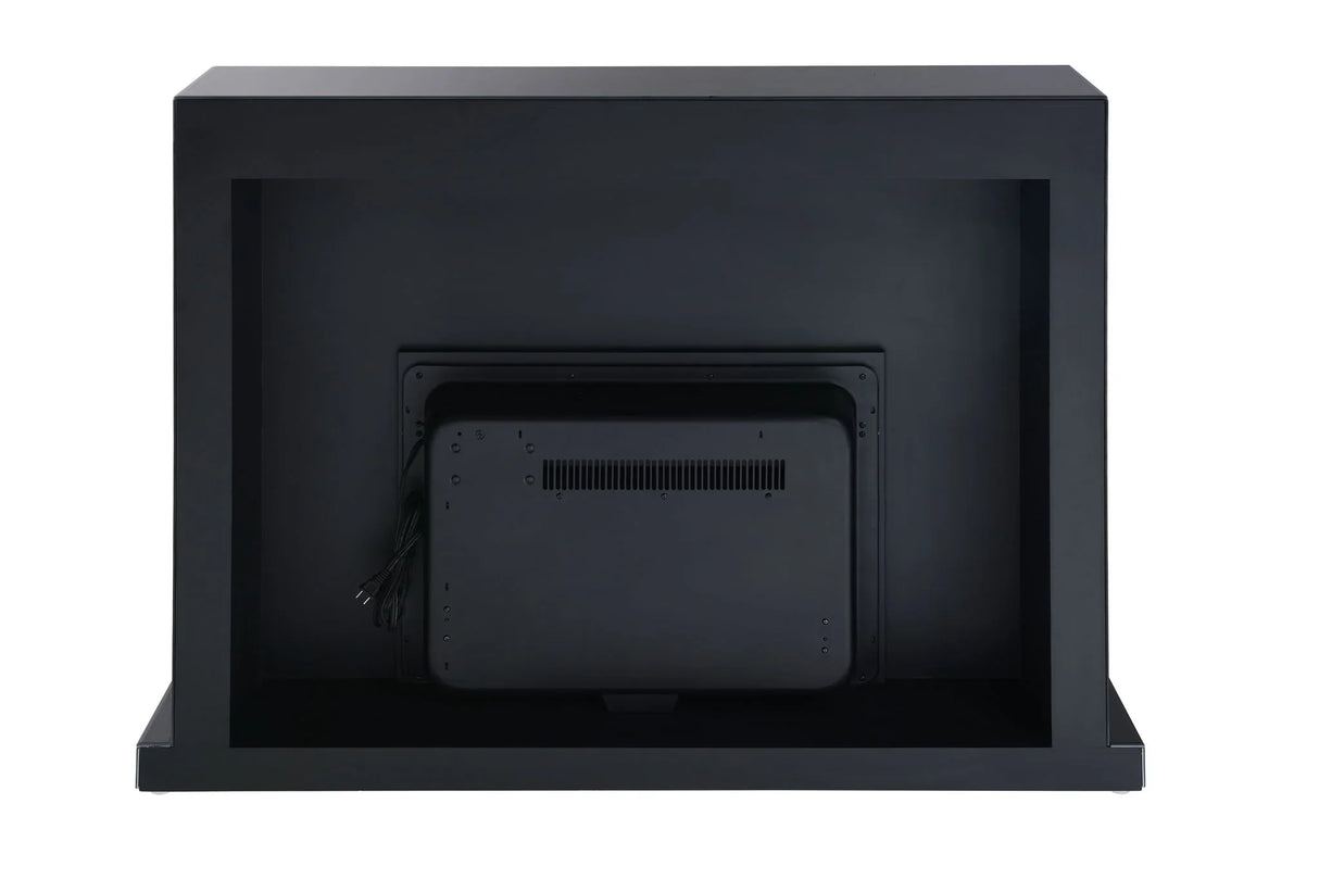 Drisana - Mirrored Fireplace - Black - Furniture Home Direct