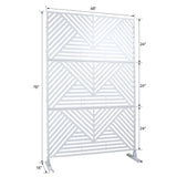 Freestanding Outdoor & Indoor Freestanding Metal Privacy Screen - Furniture Home Direct