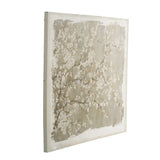 Large Cherry Blossom Canvas Art Print, Home Decor Accent Piece - Gray / White Matte - Furniture Home Direct