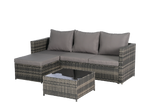 Outdoor Sectional Set with Ottoman - Furniture Home Direct