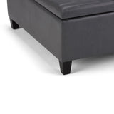 Ellis - Coffee Table Storage Ottoman Contemporary Design - Furniture Home Direct