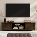 Burlington - Low TV Media Stand - Mahogany - Furniture Home Direct
