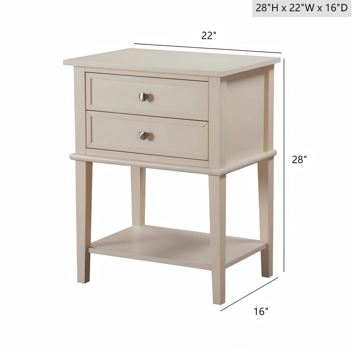 Vibrant Contemporary Nightstand - Furniture Home Direct
