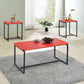 GT - 3 Piece Carbon Fiber Wrap Coffee Table And End Table (Set of 3) - Furniture Home Direct
