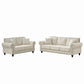 Modern 3 And 2 Seater Sofa With Rolled Arms, Tufted Upholstered Couch - Furniture Home Direct