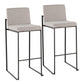Fuji - Contemporary High Back Barstool Elegant Design - Furniture Home Direct