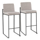 Fuji - Contemporary High Back Barstool Elegant Design - Furniture Home Direct