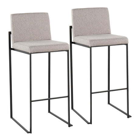 Fuji - Contemporary High Back Barstool Elegant Design - Furniture Home Direct