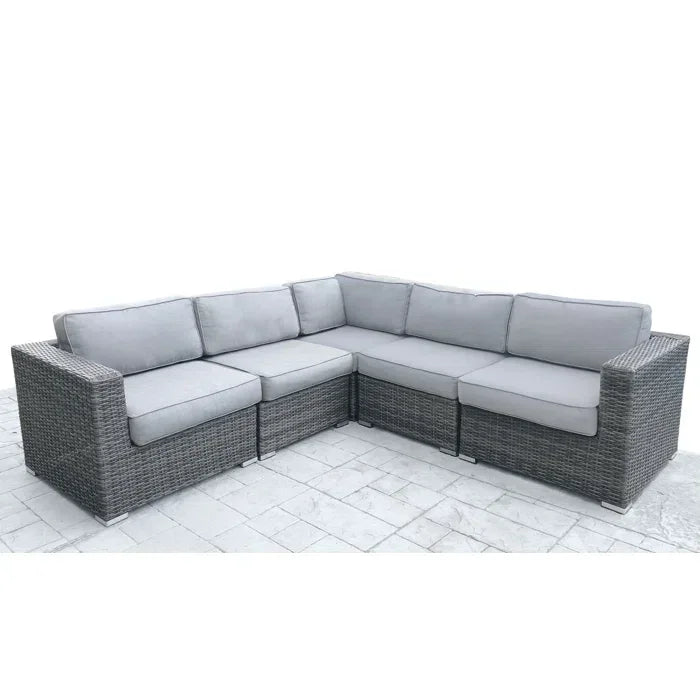 Fully Assembled Patio Sectional with Cushions - Furniture Home Direct